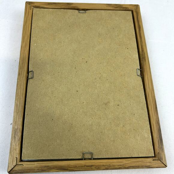 Prayer Counted Cross Stitch in frame 6 x 8" USA handmade mother Mary - Picture 4 of 5